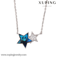 Xn4781-italian costume jewelry Cristais de Swarovski, colar de estrelas